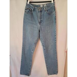 Vintage 90s Calvin Klein Jean Mom Jeans Size 10 Women's Blue Stains Bottom Legs